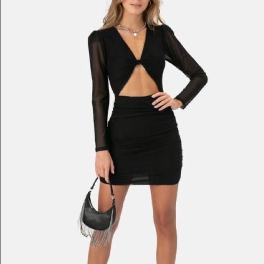 Adika mesh cutout dress SMALL